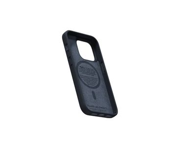 FUNDA MAGSAFE IPHONE 12/13/14 PRO PIEL DE SALMON NEGRO NJORD