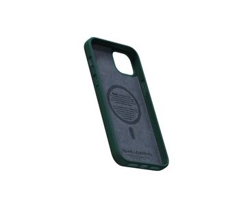 FUNDA MAGSAFE IPHONE 12/13/14 PLUS PIEL DE SALMON VERDE OSCURO NJORD