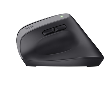 RATON OPTICO WIRELESS ERGONOMICO VERTICAL BAYO+ NEGRO TRUST