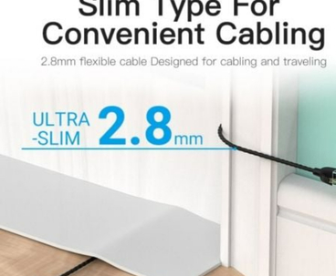 CABLE DE RED LATIGUILLO RJ45 UTP CAT6A AWG32 8 M NEGRO VENTION