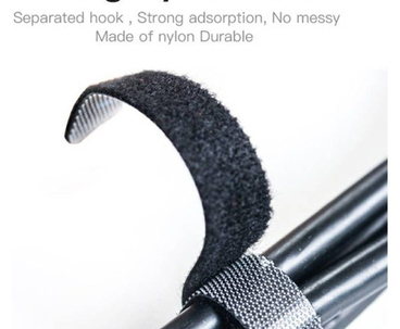 TIRA ORGANIZADORA CABLES FLEXIBLE 2 M NEGRO VENTION