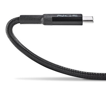 CABLE USB-C A USB-C 3 M KNOT 100W-3 NEGRO NGS