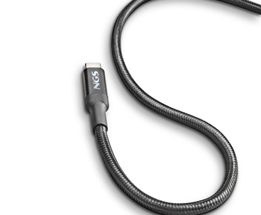 CABLE USB-C A USB-C 3 M KNOT 100W-3 NEGRO NGS