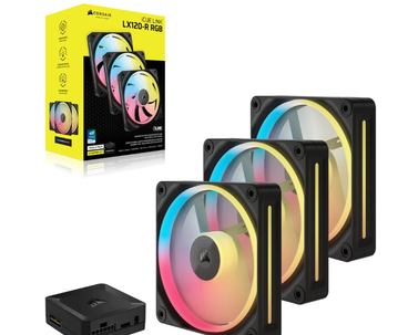 VENTILADOR AUXILIAR LX120-R ICUE LINK RGB 120MM BLACK TRIPLE PACK CORSAIR